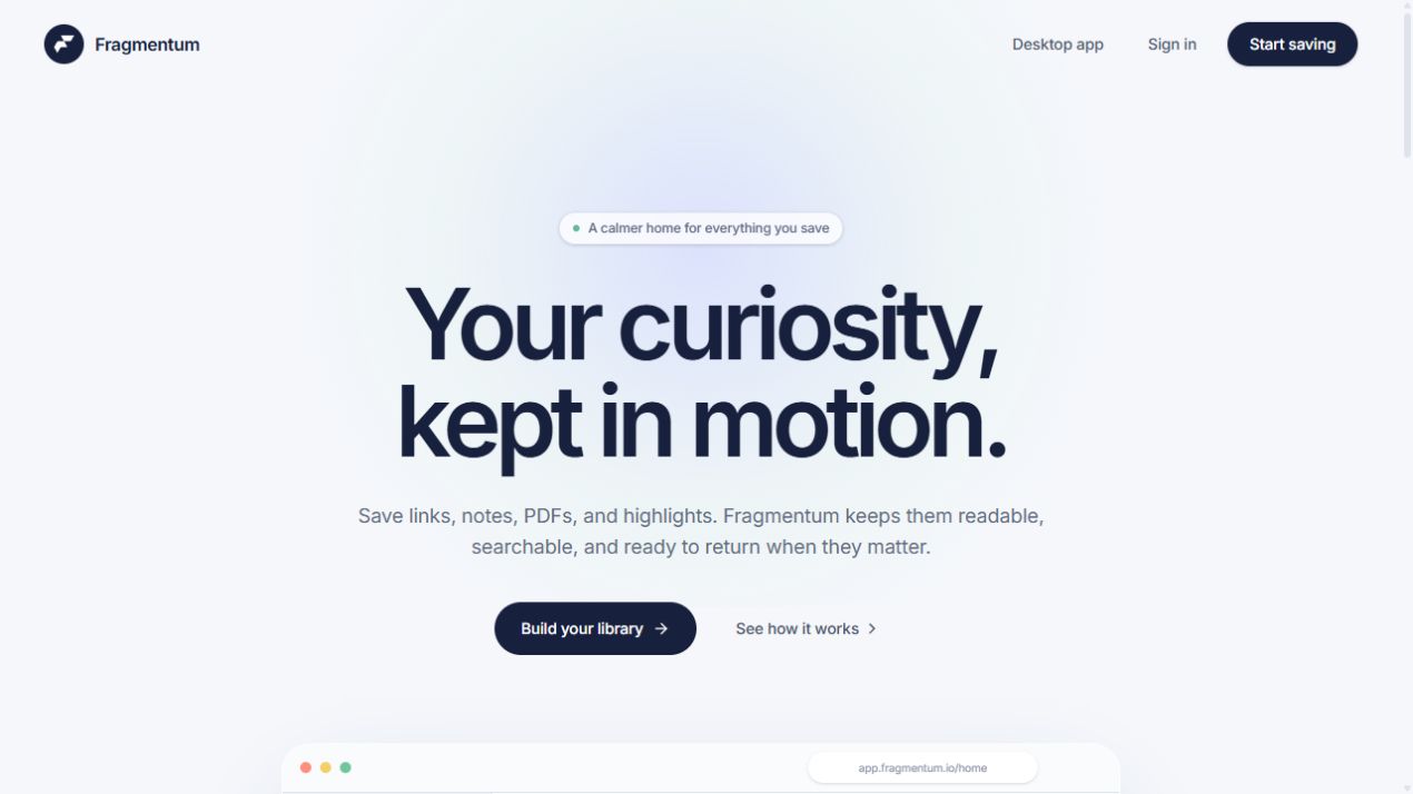 Fragmentum product preview